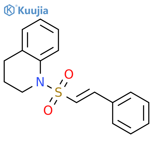 Quinoline,1,2,3,4-tetrahydro-1-(styrylsulfonyl)-, (E)- (8CI) structure