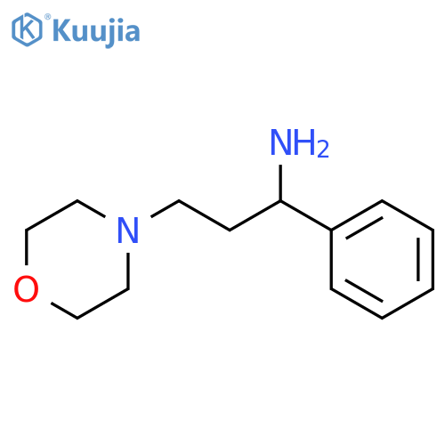 3-(morpholin-4-yl)-1-phenylpropan-1-amine structure
