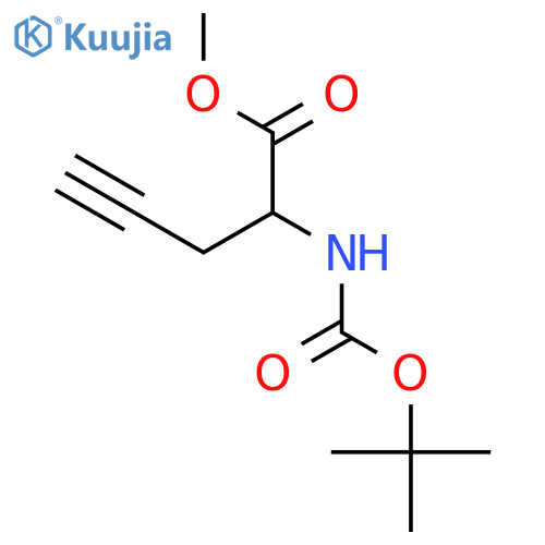 Boc-DL-propargylglycine Methyl Ester structure