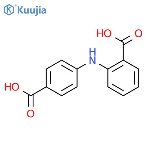 2-((4-Carboxyphenyl)amino)benzoic acid structure
