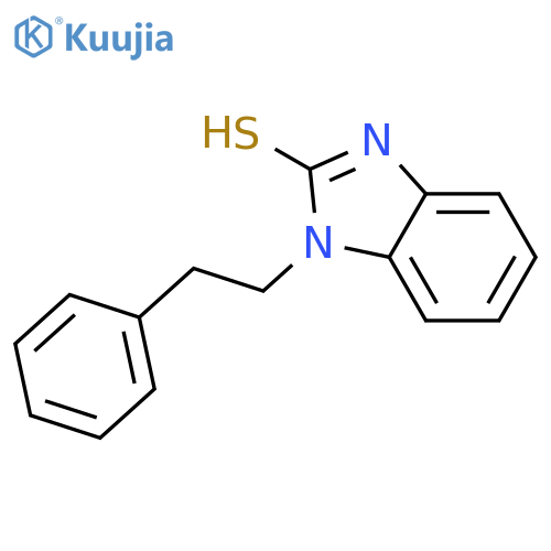 1-(2-phenylethyl)-1H-benzimidazole-2-thiol structure
