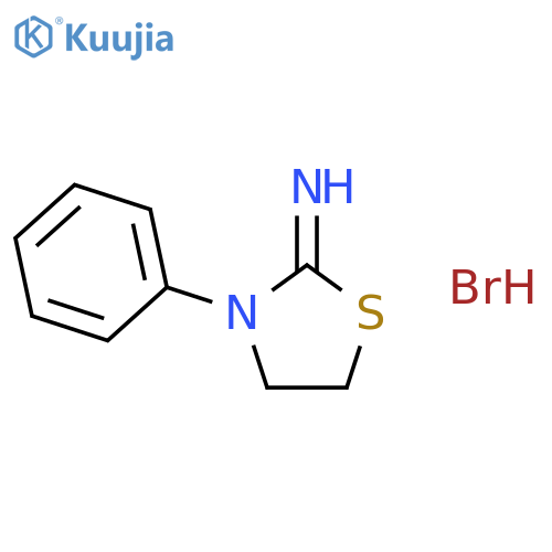 2-Thiazolidinimine,3-phenyl-, hydrobromide (1:1) structure