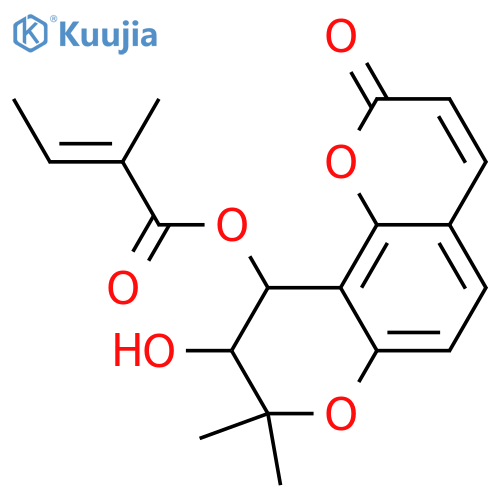 Khellactone; (9S,10R)-form, 10-Tigloyl structure