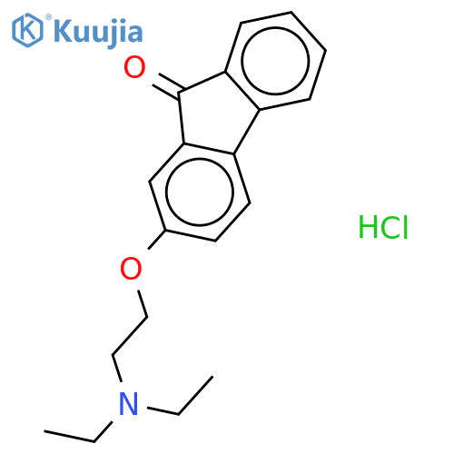 2-2-(Diethylamino)ethoxy-fluoren-9-one Hydrochloride structure
