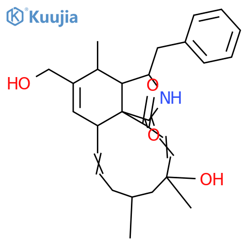 18-Hydroxy-16,18-dimethyl-10-phenyl[11]cytochalasa-6,13,19-triene-1,21-dione; 12-Hydroxy structure
