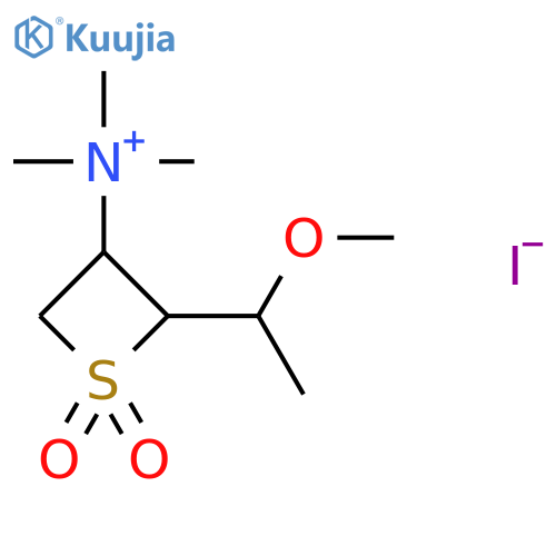 Ammonium,[2-(1-methoxyethyl)-3-thietanyl]trimethyl-, iodide, S,S-dioxide (8CI) structure