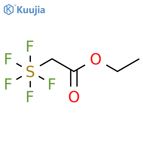 Ethyl 2-(pentafluorosulfanyl)acetate structure