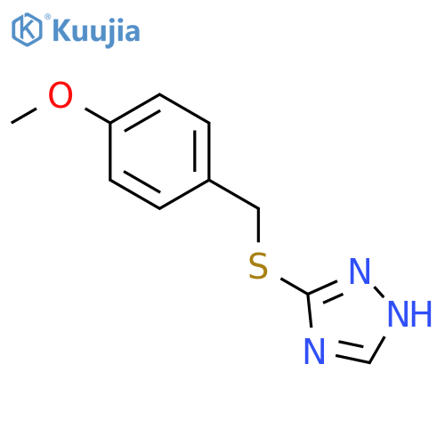 3-{[(4-methoxyphenyl)methyl]sulfanyl}-1H-1,2,4-triazole structure