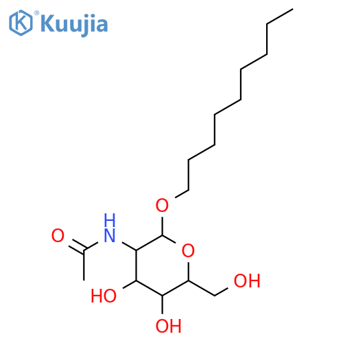 Nonyl 2-acetamido-2-deoxy-b-D-glucopyranoside structure