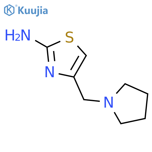 4-[(pyrrolidin-1-yl)methyl]-1,3-thiazol-2-amine structure
