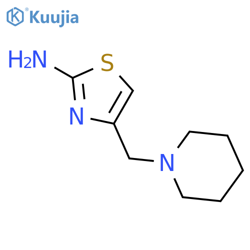 4-[(piperidin-1-yl)methyl]-1,3-thiazol-2-amine structure