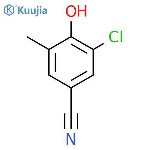 3-chloro-4-hydroxy-5-methylbenzonitrile structure