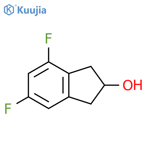 4,6-difluoro-2,3-dihydro-1H-inden-2-ol structure