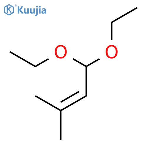 2-Butene,1,1-diethoxy-3-methyl- structure