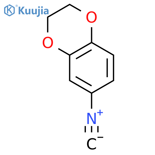 2,3-Dihydro-6-isocyano-1,4-benzodioxine structure