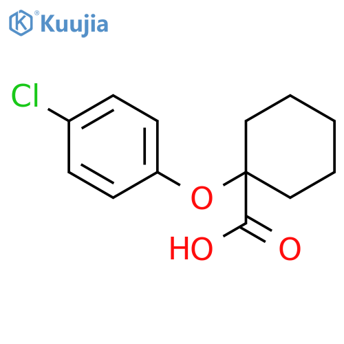 1-(4-chlorophenoxy)cyclohexanecarboxylic acid structure