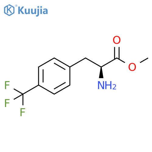 methyl (2S)-2-amino-3-4-(trifluoromethyl)phenylpropanoate structure