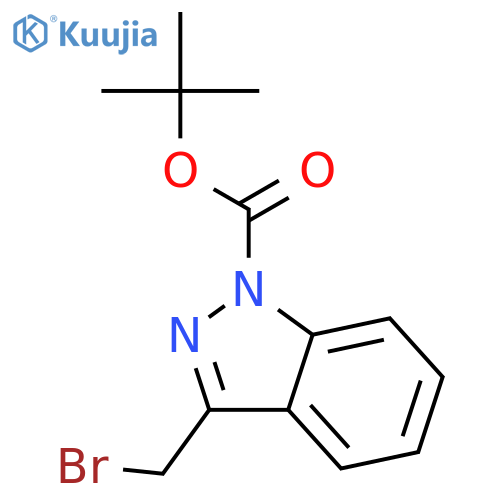 tert-butyl 3-(bromomethyl)-1H-indazole-1-carboxylate structure