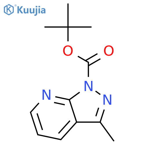 tert-Butyl 3-methyl-1H-pyrazolo[3,4-b]pyridine-1-carboxylate structure