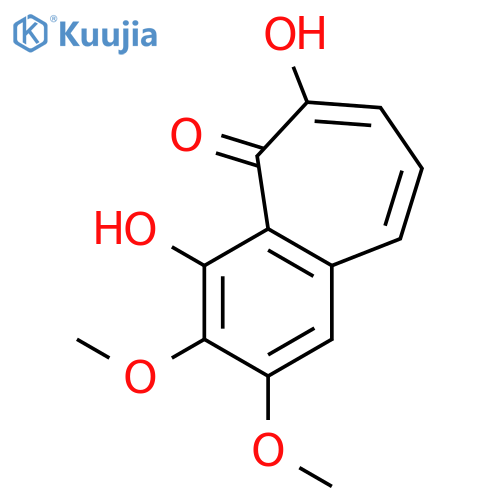 5H-Benzocyclohepten-5-one, 4,6-dihydroxy-2,3-dimethoxy- structure