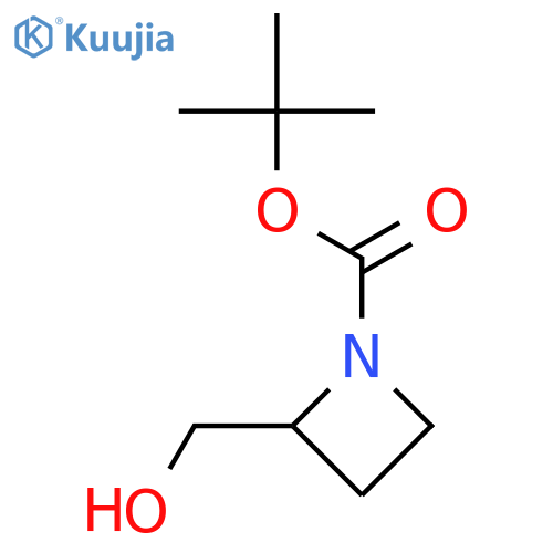 Tert-Butyl 2-(hydroxymethyl)azetidine-1-carboxylate structure
