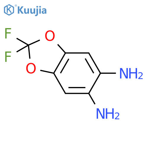 2,2-difluoro-2H-1,3-benzodioxole-5,6-diamine structure