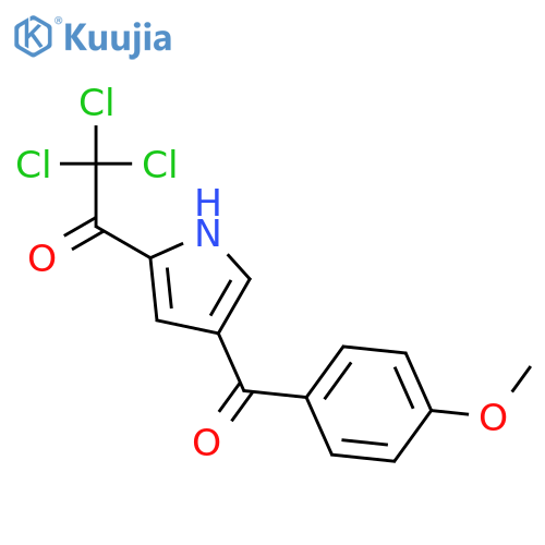 2,2,2-Trichloro-1-4-(4-methoxybenzoyl)-1H-pyrrol-2-yl-1-ethanone structure