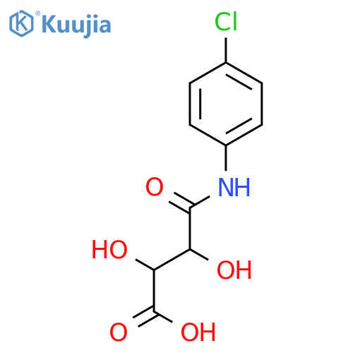 (2R,3R)-4-((4-Chlorophenyl)amino)-2,3-dihydroxy-4-oxobutanoic acid structure