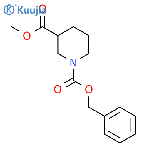 O1-benzyl O3-methyl piperidine-1,3-dicarboxylate structure