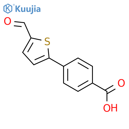 4-(5-Formyl-2-thienyl)benzoic Acid structure
