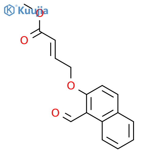 Methyl 4-(1-Formyl-2-naphthyl)oxy-2-butenoate structure