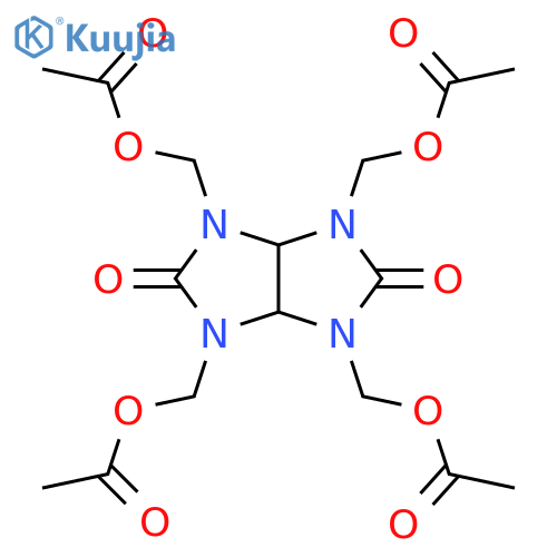Imidazo[4,5-d]imidazole-2,5(1H,3H)-dione, 1,3,4,6-tetrakis[(acetyloxy)methyl]tetrahydro- structure