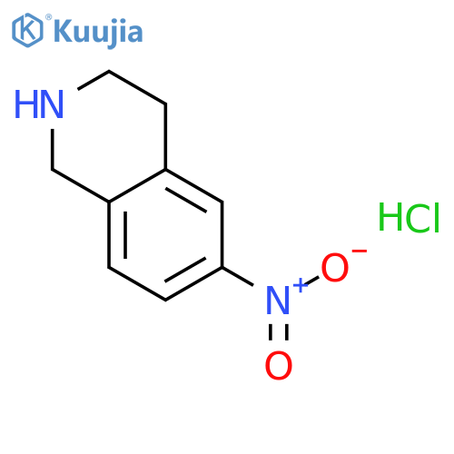 6-Nitro-1,2,3,4-tetrahydroisoquinoline hydrochloride structure
