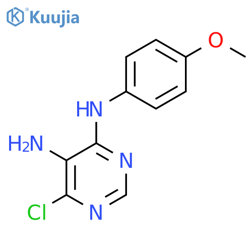 6-Chloro-N4-(4-methoxyphenyl)pyrimidine-4,5-diamine structure