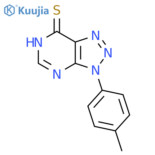 3-(4-Methylphenyl)-3H-[1,2,3]triazolo[4,5-d]pyrimidin-7-yl hydrosulfide structure