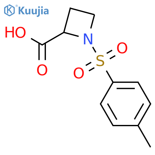 1-[(4-Methylphenyl)sulfonyl]-2-azetidinecarboxylic acid structure