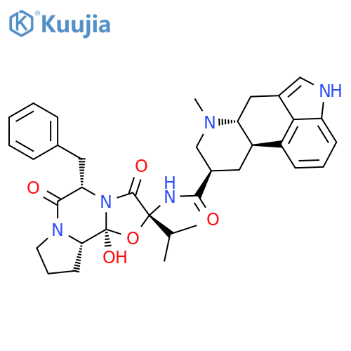 Ergotaman-3',6',18-trione,9,10-dihydro-12'-hydroxy-2'-(1-methylethyl)-5'-(phenylmethyl)-, (5'a,10a)- structure