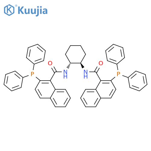 1-Naphthalenecarboxamide,N,N'-(1R,2R)-1,2-cyclohexanediylbis[2-(diphenylphosphino)- structure