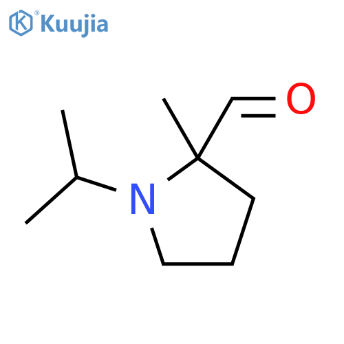 2-Pyrrolidinecarboxaldehyde, 2-methyl-1-(1-methylethyl)- (9CI) structure