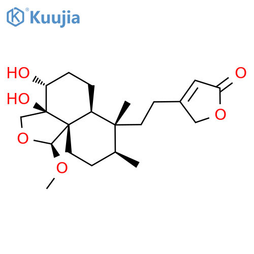 3-[2-[(1S,3As,4R,6aS,7R,8S,10aS)-3a,4-dihydroxy-1-methoxy-7,8-dimethyl-3,4,5,6,6a,8,9,10-octahydro-1H-benzo[d][2]benzofuran-7-yl]ethyl]-2H-furan-5-one structure