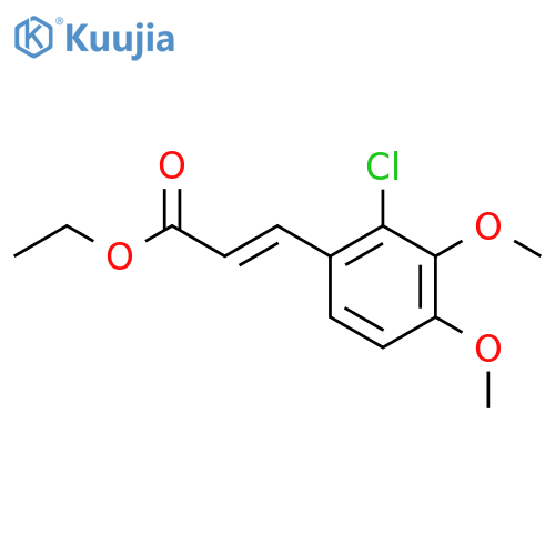 Ethyl 3-(2-chloro-3,4-dimethoxyphenyl)acrylate structure