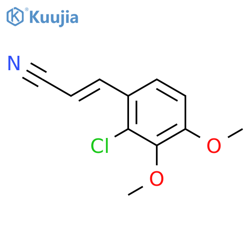 2-Propenenitrile,3-(2-chloro-3,4-dimethoxyphenyl)- structure