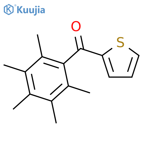 (2,3,4,5,6-Pentamethylphenyl)(thiophen-2-yl)methanone structure