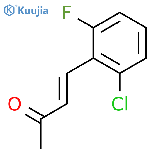 (3E)-4-(2-Chloro-6-fluorophenyl)but-3-en-2-one structure