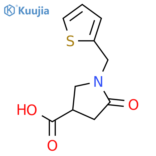 5-Oxo-1-(2-thienylmethyl)pyrrolidine-3-carboxylic Acid structure