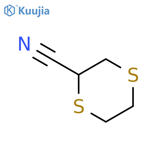 1,4-DITHIANE-2-CARBONITRILE structure