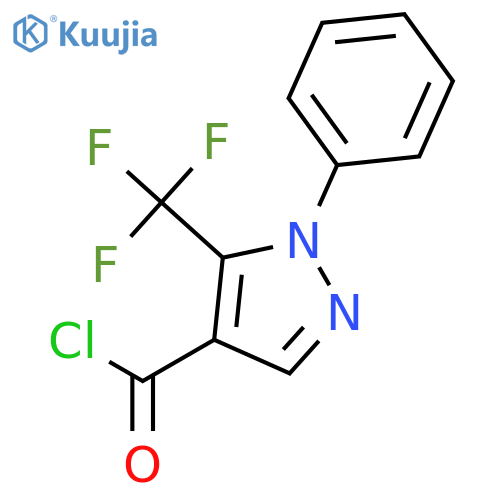 1H-Pyrazole-4-carbonylchloride, 1-phenyl-5-(trifluoromethyl)- structure