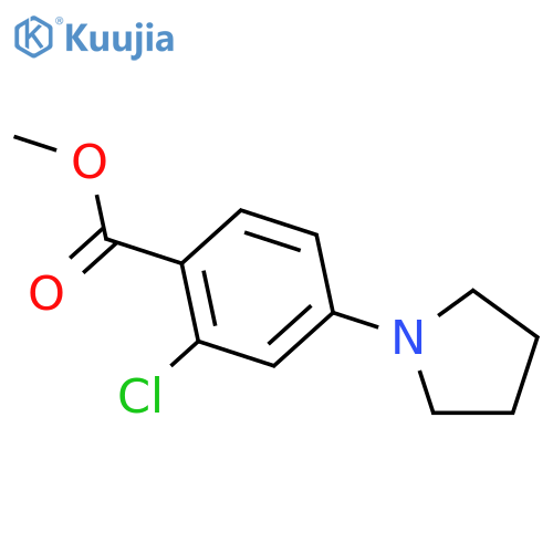 Methyl 2-Chloro-4-(1-pyrrolidinyl)benzoate structure