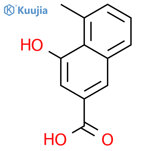 2-Naphthalenecarboxylic acid, 4-hydroxy-5-Methyl- structure