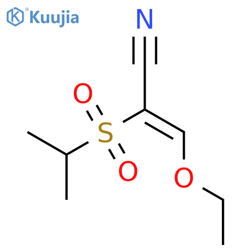 (E)-3-Ethoxy-2-(propane-2-sulfonyl)-acrylonitrile structure